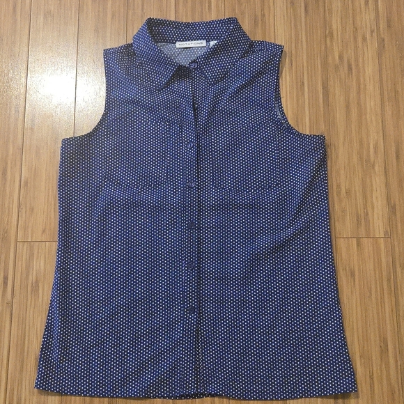 NWOT Notstions Sleeveless Polka Dot Top - Picture 1 of 6